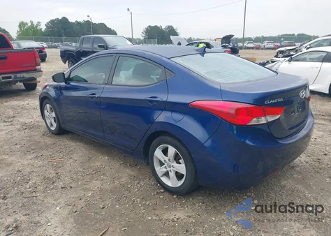2013 Hyundai Elantra Gls из США, поврежденный, VIN KMHDH4AE7DU809260